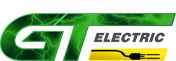 The brand logo of GT Electric on transparent background